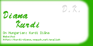 diana kurdi business card